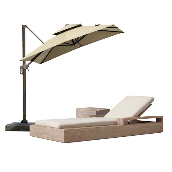 Modern Style Outdoor Garden Pool Lazy Patio Leisure Chair Lounge Bed For Sleeping
