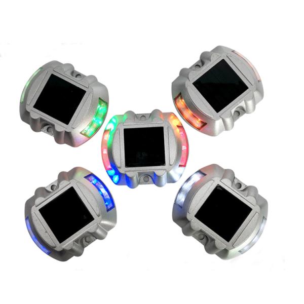 Дизайн светодиодного рефлектора для дорожного предупреждения в красно-синем, желтом, белом и зеленом цветах