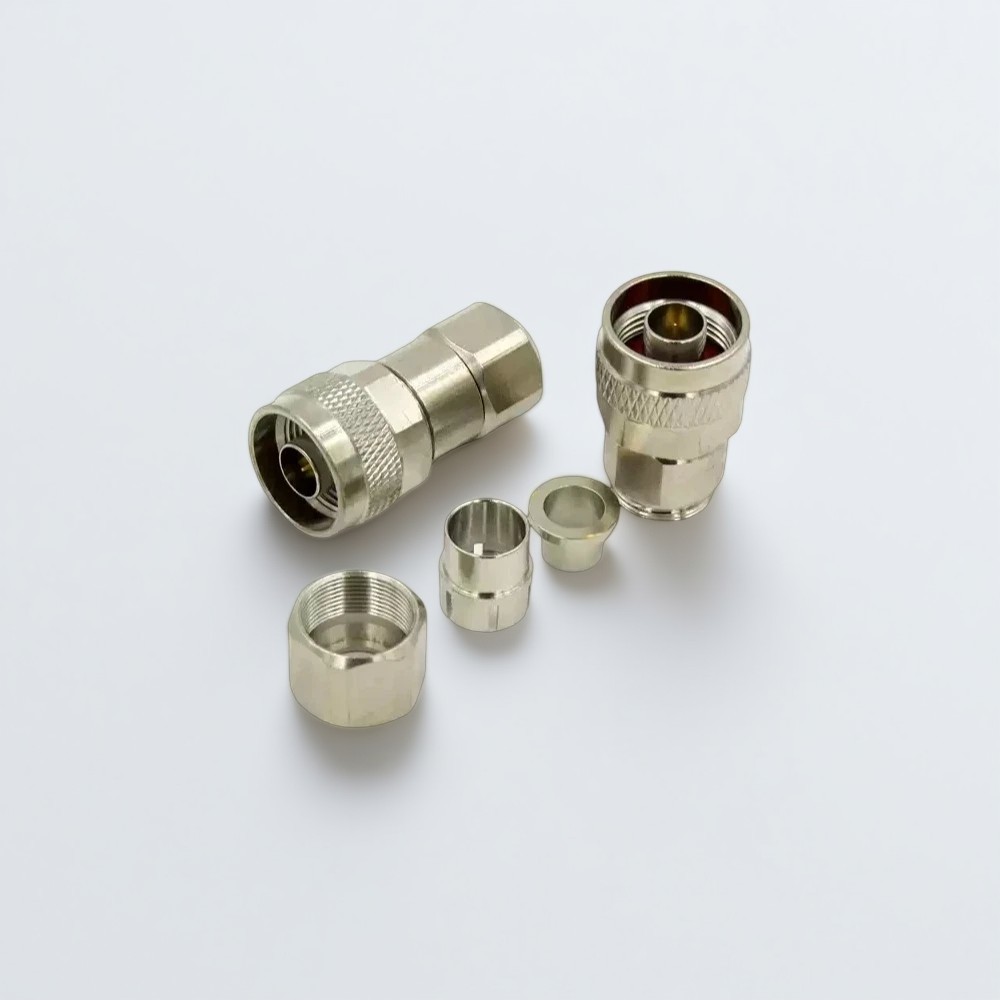 N Male Connector for RG8U/LMR400 | 50 Ohm RF Coaxial Connector