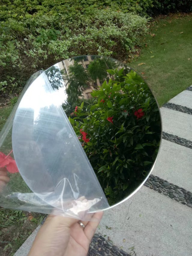 Thickness 2.65mm Acrylic Silver Round Mirror Laser Cut Size 285mm