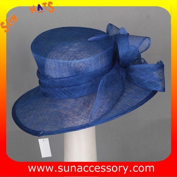 Elegant design sinamay Church hats for lady with assorted colors ,trendy Sinamay wide brim church hat from Sun Accessory
