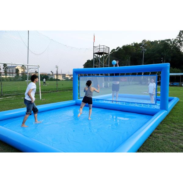 Transform Your Backyard into a Court with AJUNION 33FT Inflatable Volleyball Pool