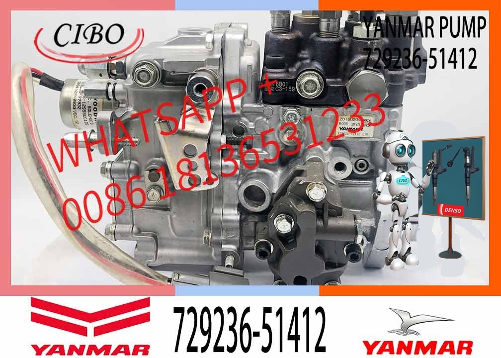 Насос для впрыска топлива 729236-51412 для двигателя Yanmar 3TNV88