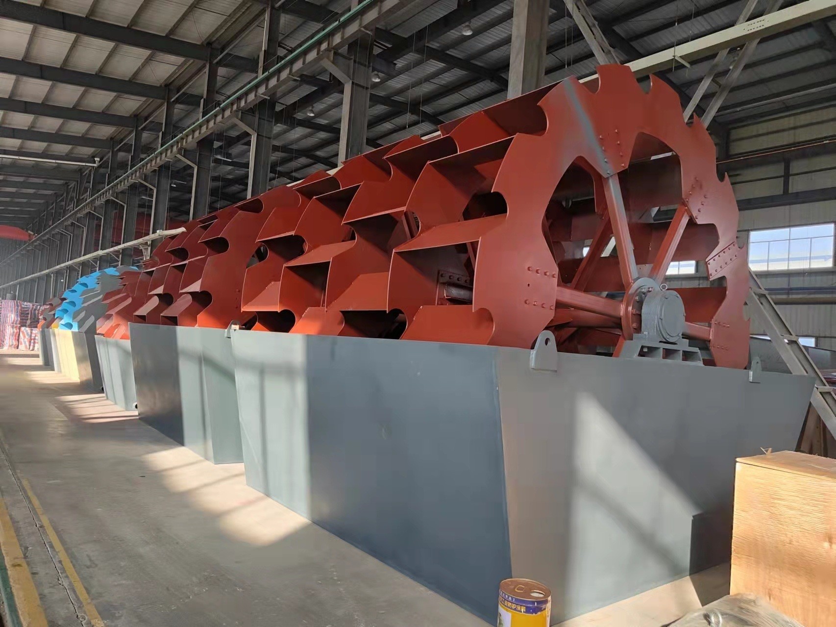 Wheel Sand Washer with Rotation Speed 5-21r/Min Motor Type AC Motor