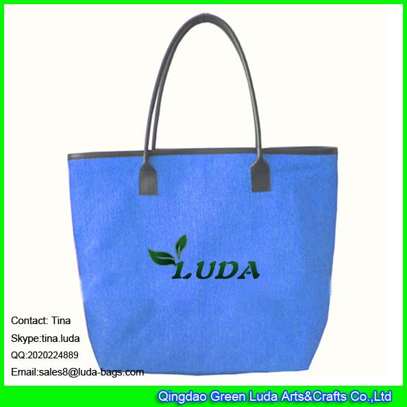 LUDA shopping shop handbag paper straw beach tote bag