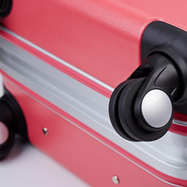 22 26 pouces PC en aluminium coffre dur Valige sans fermeture à glissière Sac de voyage avant ouvert Fonction de bagages durables Ensemble de 2 pièces pour l'extérieur