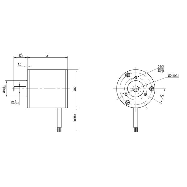 Мотор Dc Nema 42MM безщеточный с коробкой передач