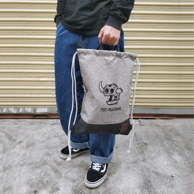 Customized Logo Cloth Drawstring Bags With OEM / ODM Services 32 * 44CM
