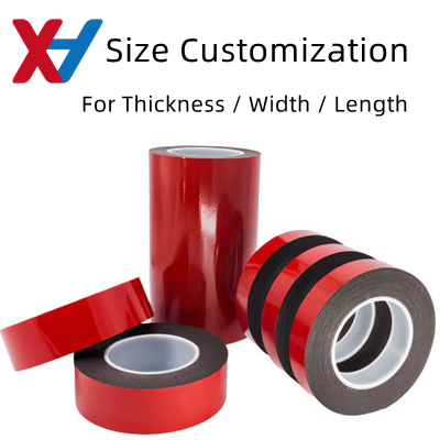 Double Sided VHB Tape 1 мм двухсторонняя клейкая лента Прозрачная монтажная лента Красный вкладыш для швабры
