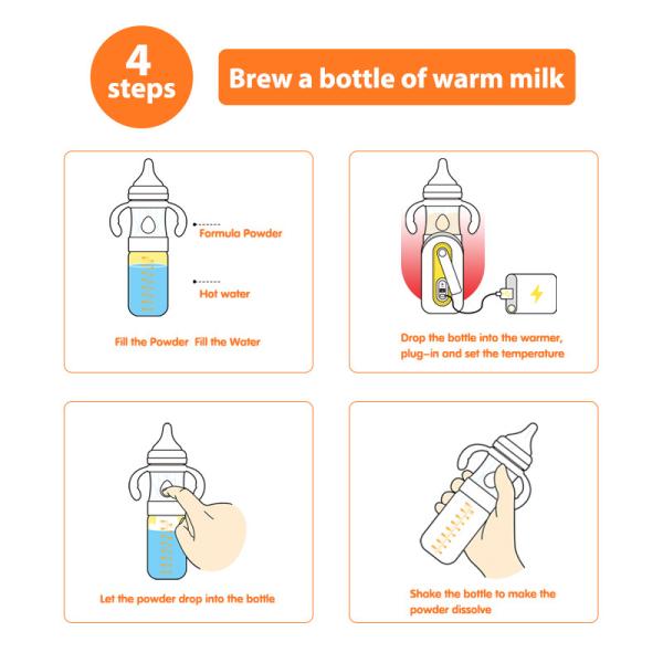 Quick Rush Newborn Milk Feeding Bottle 240ml Multifunction 3 In 1