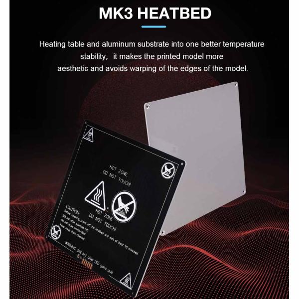 Aluminum Substrate MK3 220 3D Printer Heating Bed 220*220*3mm