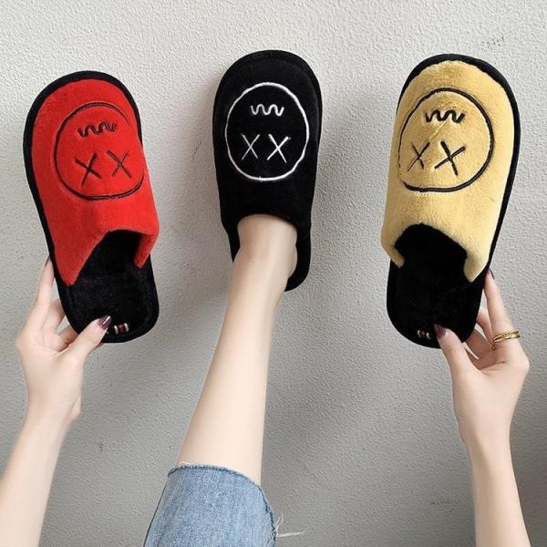 SGS Open Back Design Fuzzy Winter Womens Slippers