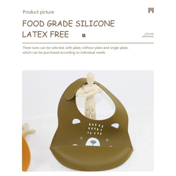 Bibs силикона Newborn младенца милые с материалом Eco уловителя мякиша дружелюбным