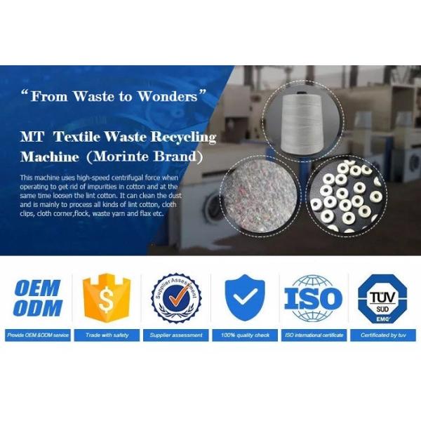 8 rollers cotton waste recycling machine yarn waste processing for yarn making