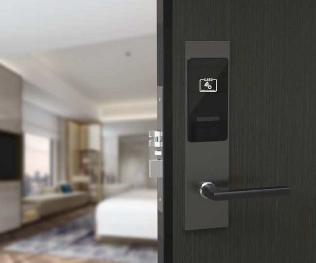 MF Temic Card Hotel Door Lock 15mA Stainless Steel With Free Software