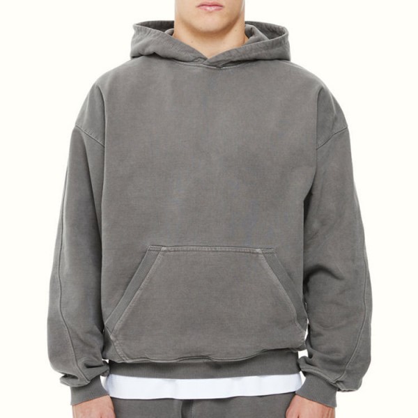 Custom Print Men Hoodies Oversized Blank 100% Cotton Pullover For Streetwear