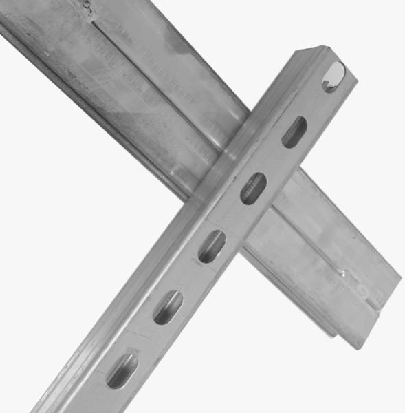 3m / 6m Corrosion Resistance Zinc Galvanized Cold Rolled Steel Strength Strut Metal Channel
