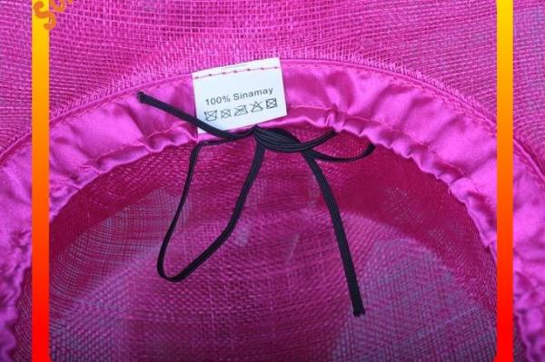 Elegant fancy Church sinamay hats for ladies ,Sinamay wide brim church hat
