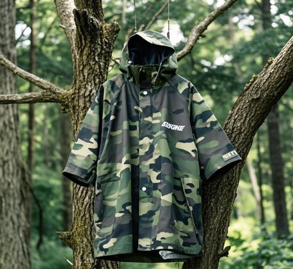 Polyester Tactical Training Security Guard Raincoat Waterproof For Men