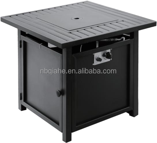 Outdoor Garden Corten Steel BBQ Grill with Rectangle Spherical Smokeless Gas Fire Pit