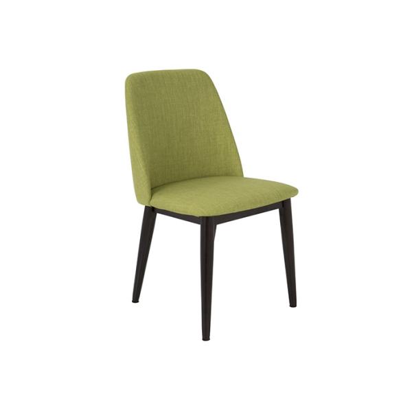 Powder Metal Leg Fabric 560mm 820mm Modern Leisure Chair