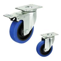 capacité 80kg roues de roulette de pivot de 3 pouces, roues tranquilles de roulette de TPR