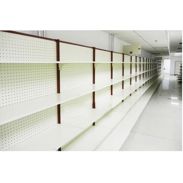 Anti Rust Convenience Store Shelving Units / Supermarket Display Racks