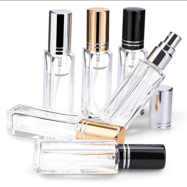 Diversity Portable Square Empty Glass Perfume Atomizer Bottle with Spray Applicator