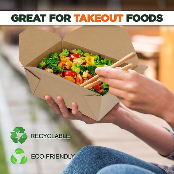 Sortie pliée Microwavable cont de papier d'emballage de boîte à nourriture de repas de déjeuner