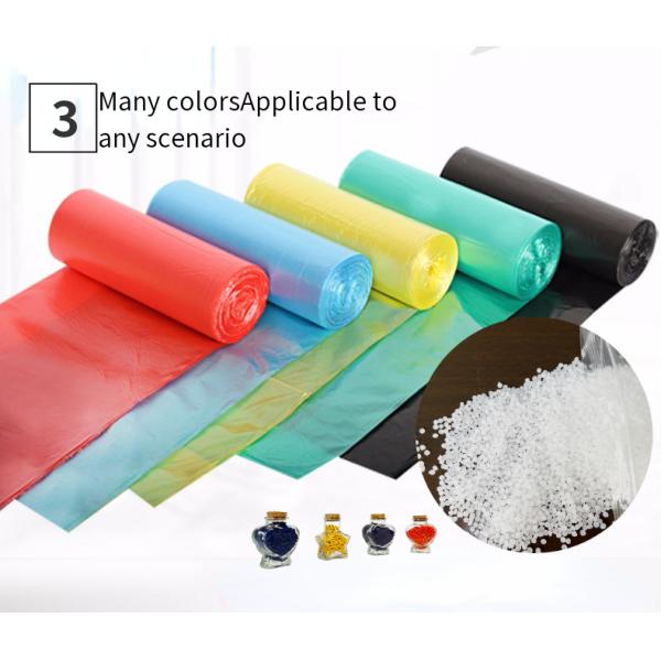 Оффсетное печать поверхности обработки LDPE пластиковый мусорный мешок на ролике для бежевой мусорной корзины