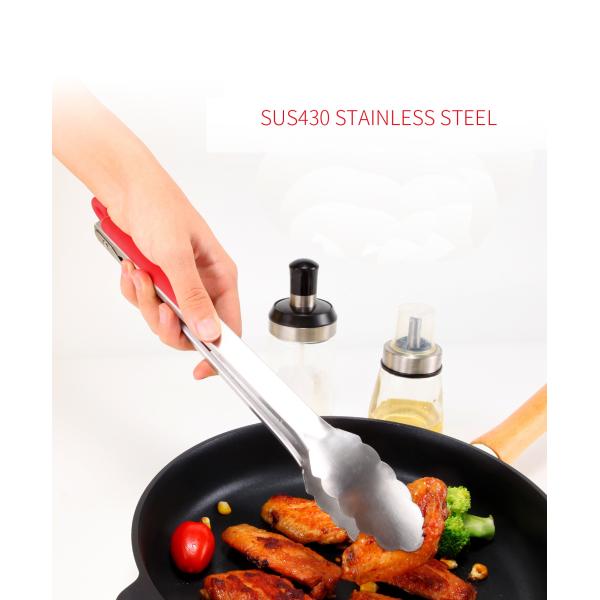 Stainless Steel Food Anti-hot Insulation Silicone Bread Clip for Durable Utensil Sets