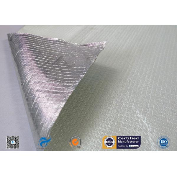 One Side Silver Aluminum Foil Coated Fiberglass Fabric For Fireproof