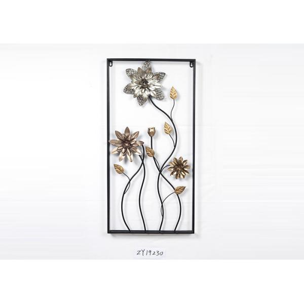 Customized Living Room Floral Bronze Wall Art Decor