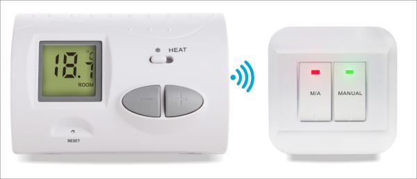 Não - termostato digital do termostato não programável sem fio sem fio programável do termostato
