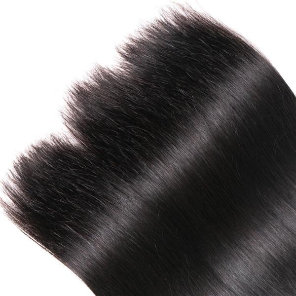 Extensões para breve cabelo do cabelo de Dyeable das mulheres, extensões longas do cabelo preto da dupla camada