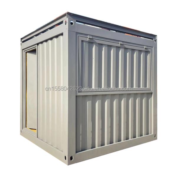 10ft Mini Pop Up Shop Container House Restaurant Shop Street Food Kiosk Container with Galvanized Steel Square Tubes
