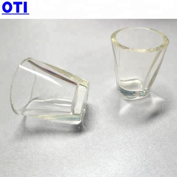 15 ml de tasse à vin en silicone transparente avec logo en relief