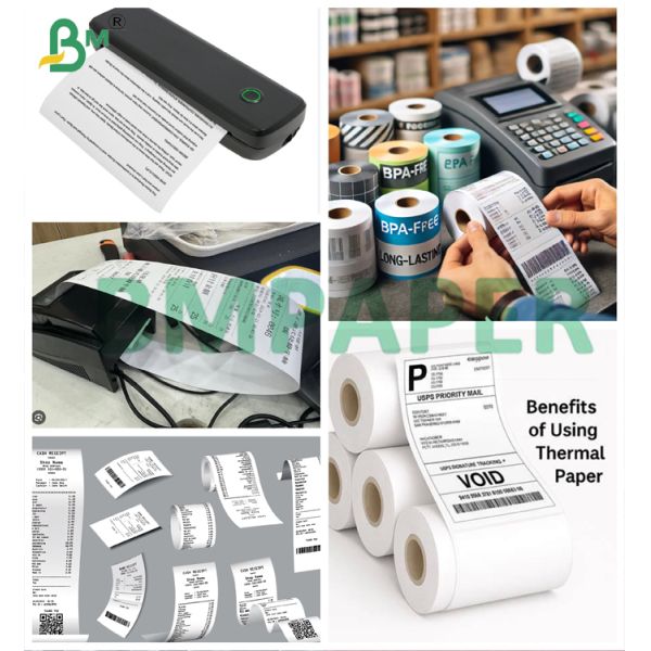 ECR / RECEIPT Paper Base Thermal Paper Parent Rolls With Coating