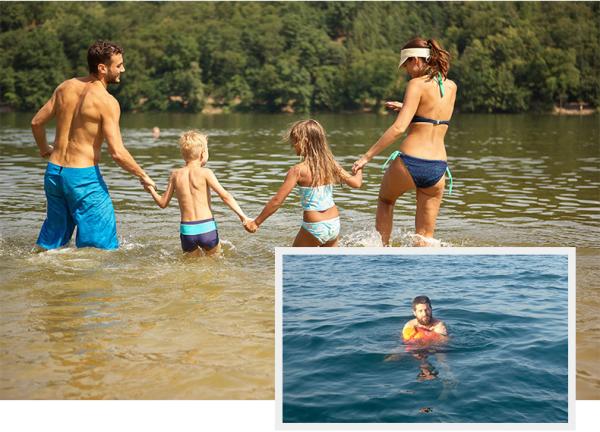 109T nylon PVC 0.35mm Waterproof swim float dry bag Customized Logo