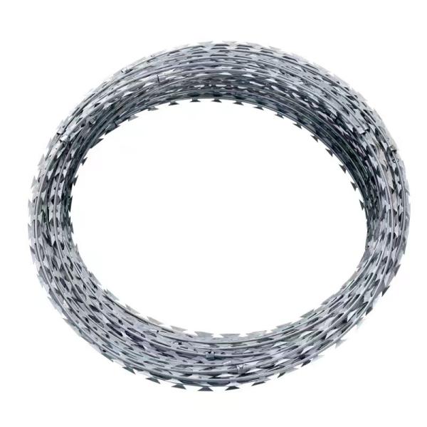 Anti-climb BTO 22  Hot Dipped Galvanized Razor Barbed Wire Anti-rust Iron Razor Barbed Wire Best Price