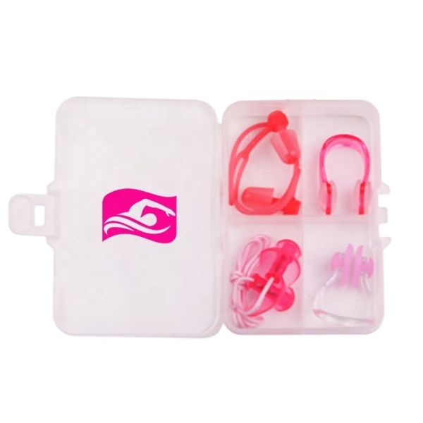 Christmas Tree Shaped Silicone Earplugs And Nose Clip Set Waterproof Comfortable