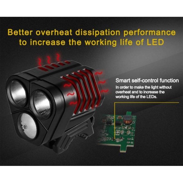 Водостойкие 3000 люменов велосипед электрофонарь СИД с внешним переключателем легким для установки