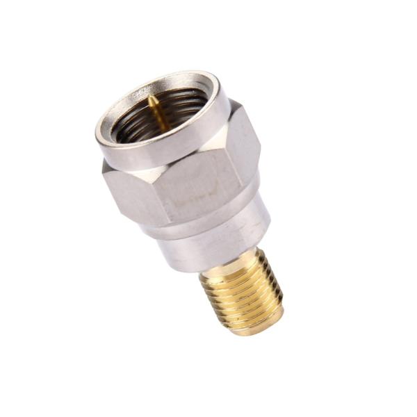 Медленный F-тип мужской разъем для женского Jack прямой RF коаксиальный адаптер с медом материала