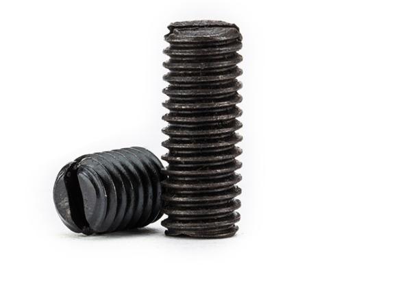 Headless Alloy Steel Metal Set Screws Slotted Drive Flat Point DIN24766
