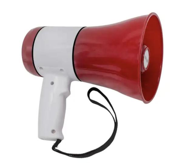 Electric battery operated bullhorn Megaphone Outdoor Bullhorn Speakers ABS Housing