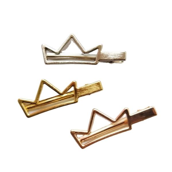 Metal Crown Hair Clip Pin Set Accessories Girl  7x2.5cm