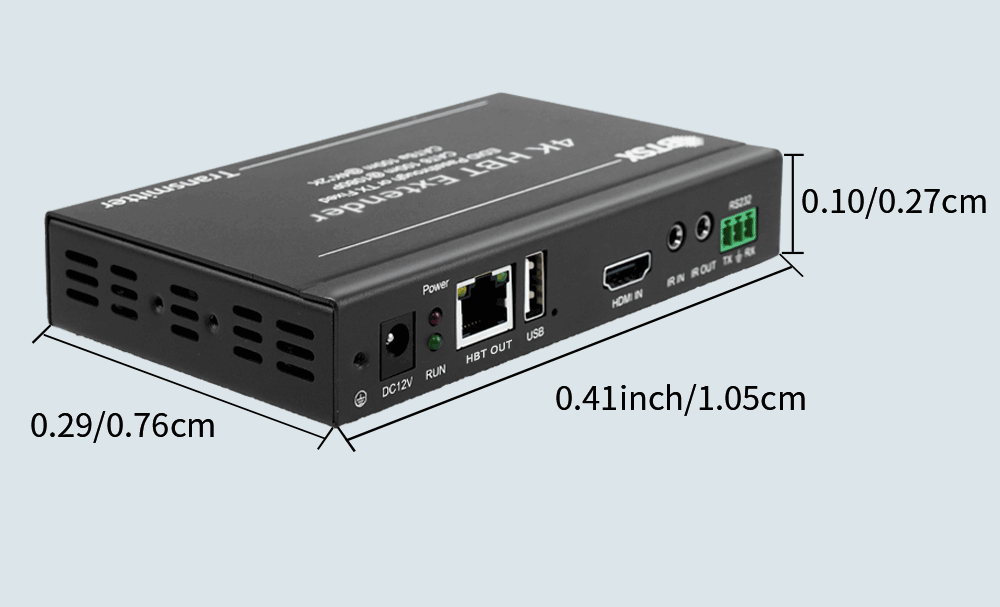 HDBaseT HDMI Extender with 4K Support 100m Transmission POE USB-KVM for Multi-Screen Project
