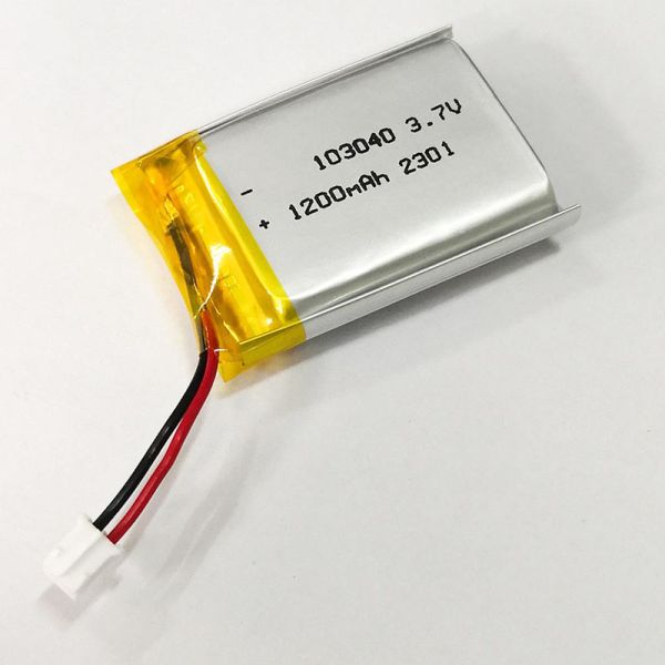 Dimension 10.1x30.5x41mm Soft Package Solid State Battery 3.7V 1200mAh LiCoO2 Pouch Cell CE Certified Charge Rate 1C