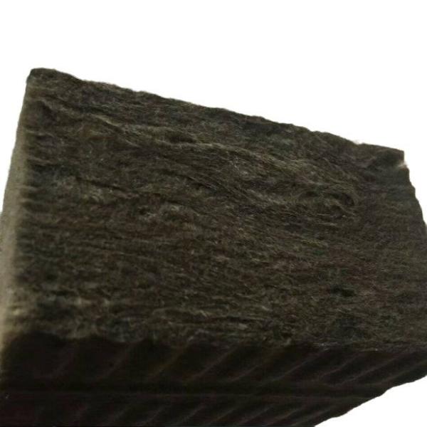 Modern Square Rock Wool Insulation Materials Fire-Resistant and Heat-Insulating Made with Black Glass Fiber-from Manufacturer