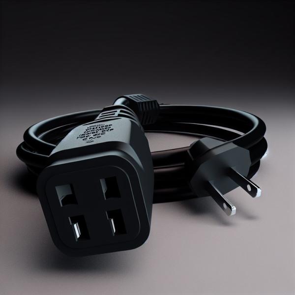 NEMA 5-15P to IEC C5 Power Cord 6ft 125V 10A for Laptops